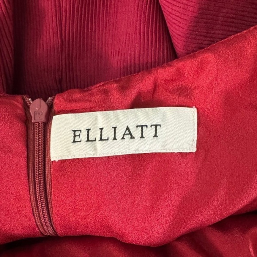 Elliatt Unwrapped Bow Halter Dress Small Backless Sleeveless Party Cocktail Red - Picture 11 of 15